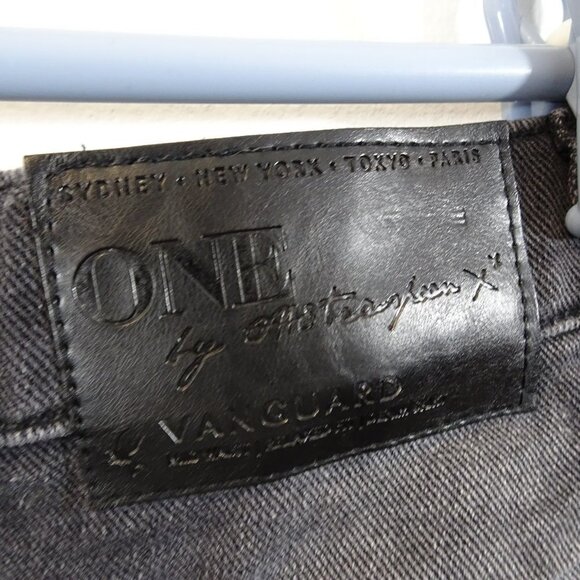 One X One Teaspoon Skirt Womens 26 Black Mini Denim Distressed Fringe Raw Hem - Picture 7 of 9